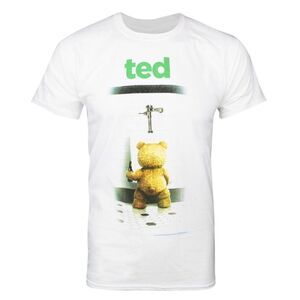 Ted Official Mens Bathroom T-Shirt / White